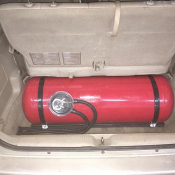 Цилиндрический баллон объемом 100 литров 