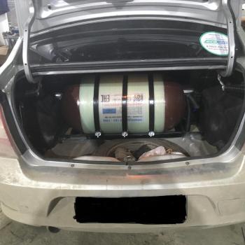 Металлокомпозитный цилиндрический баллон объемом 90  литров 